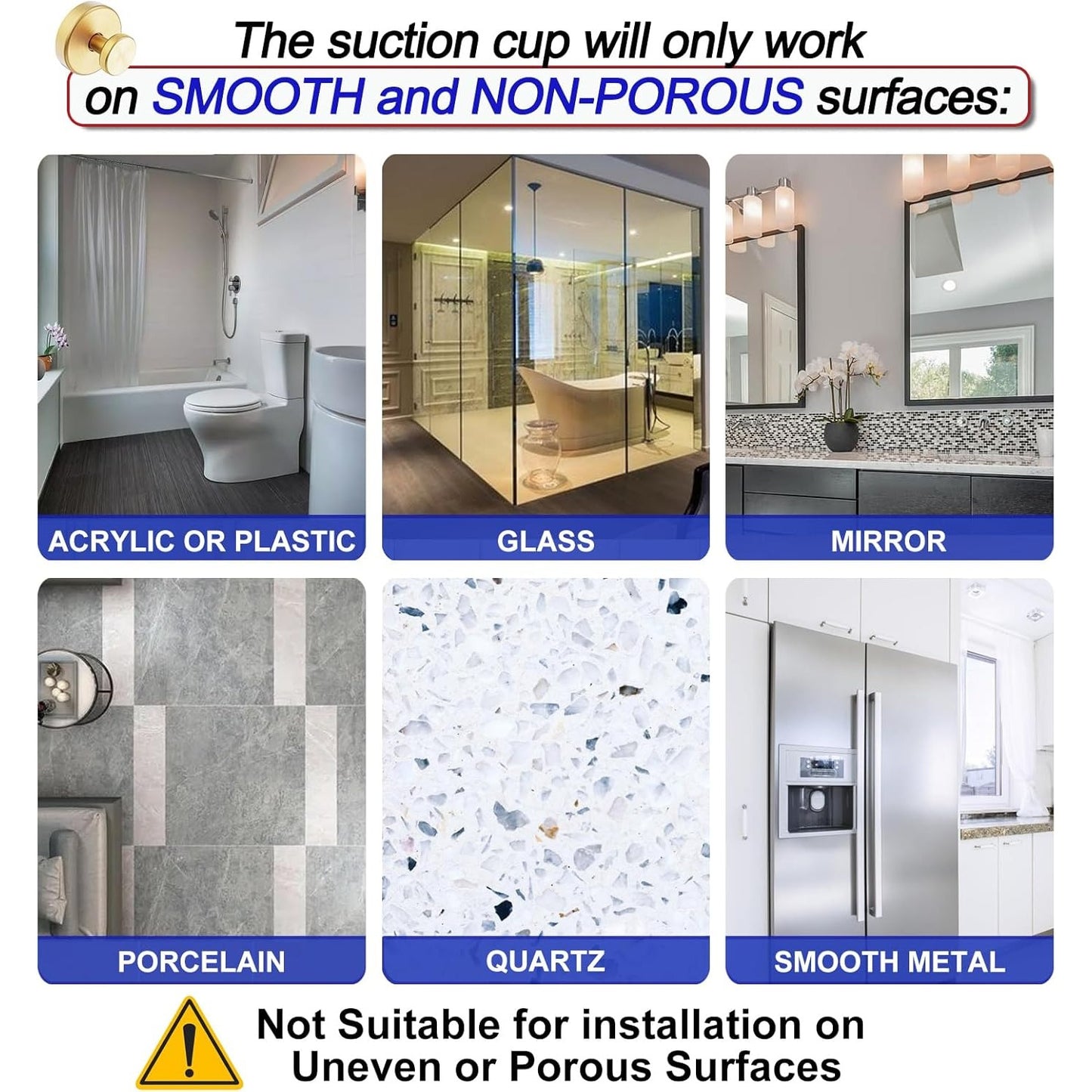 4pcs Golden Suction Cup Hooks for Shower – Easy Install Removable Towel and Robe Hooks for Bathroom Glass, Walls, and Smooth Surfaces – Stylish Metal Design with Textured Grip, Bathroom Accessories