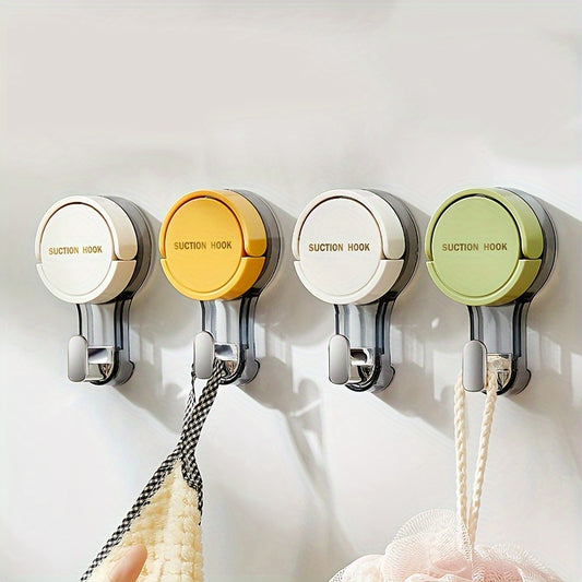 Modern Plastic Suction Cup Hooks, Wall-Mounted, Non-Drilled Vacuum Seal Hooks for Towels, Kitchens, Bathrooms And Home Tissues, Utility Hooks